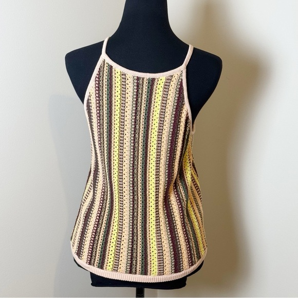 Madewell Crochet Janson Sweater Tank in Rainbow Stripe M - Picture 4 of 7
